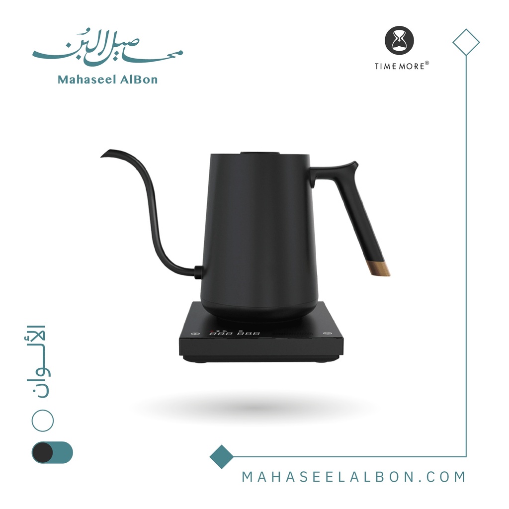 ابريق الترشيح الكهربائي من تايمور 600مل (أسود)