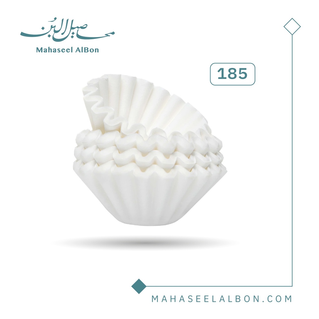 فلاتر كاليتا ويف 185  بيضاء مقاس كبير 100  فلتر