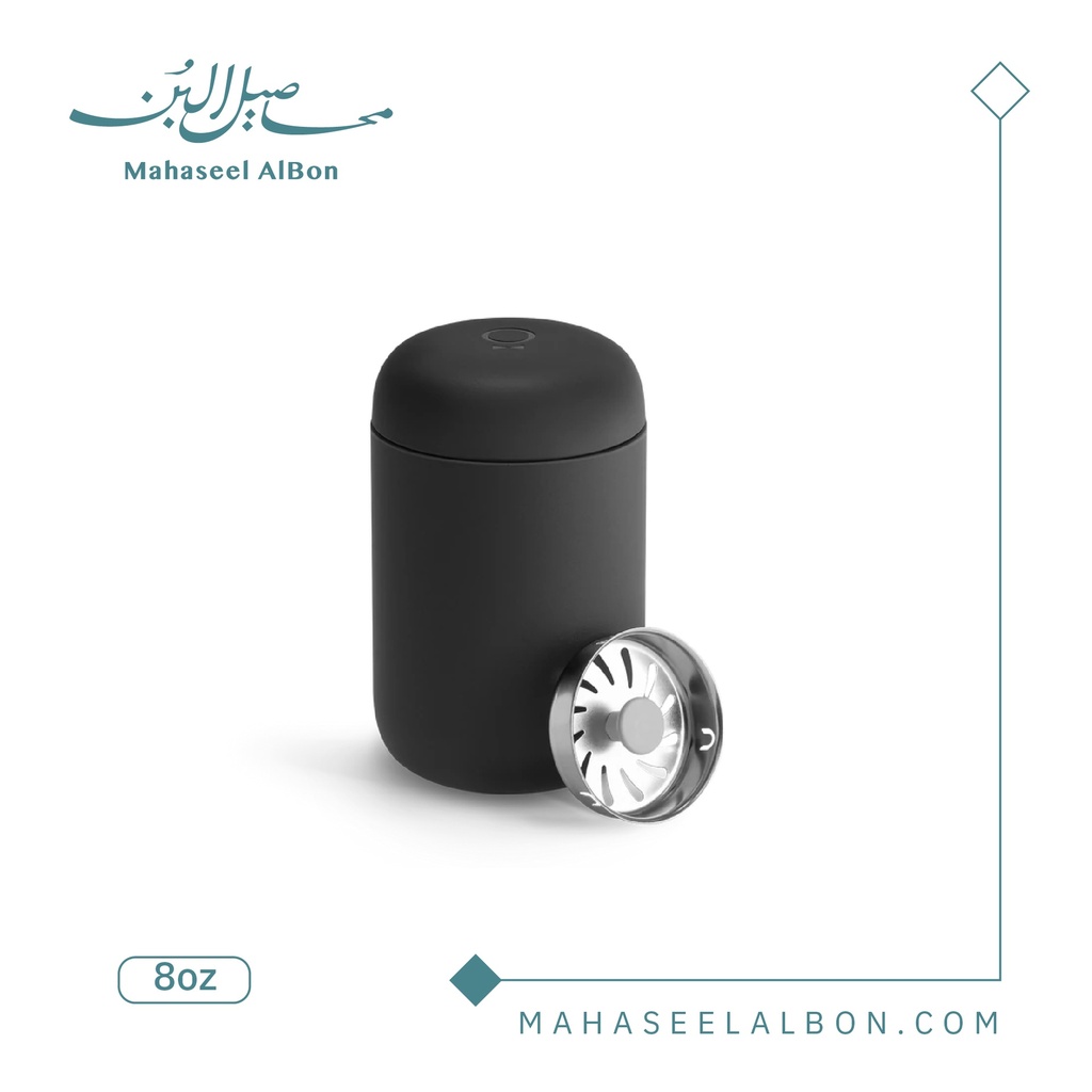 كوب السفر كارتر مع واقي الرش من فيلو بسعة 8  اونص (أسود)