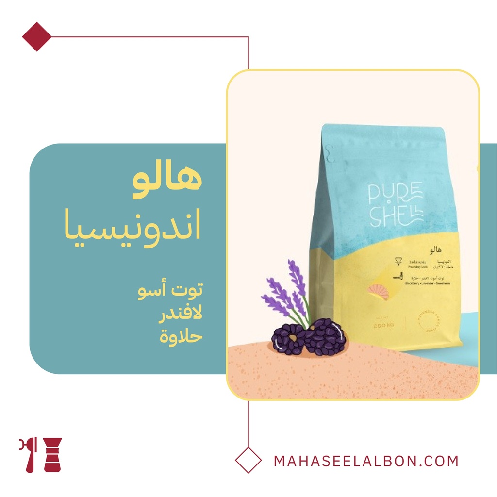 اندونيسيا هالو - ٢٥٠  جرام - محمصة بيورشيل