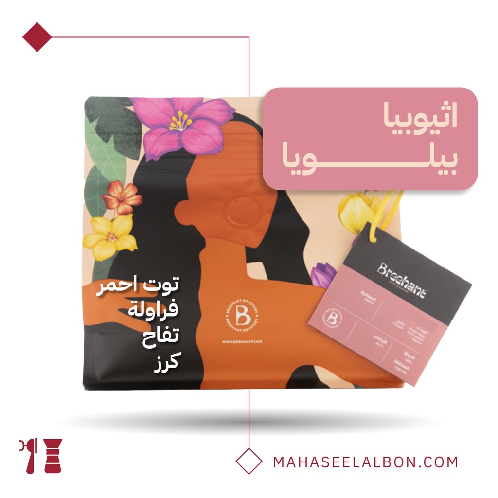 اثيوبيا - بيلويا - ٢٥٠  جرام - محمصة بريهانت