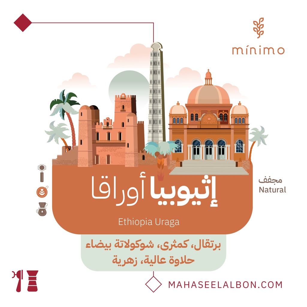 اثيوبيا أورقا - ٢٥٠  جرام -  محمصة مينيمو