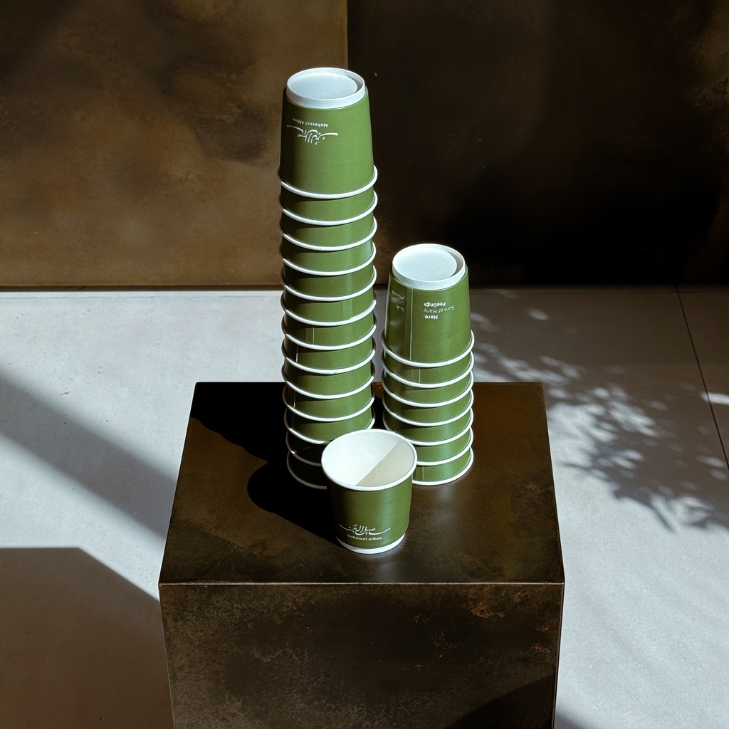 Green paper cups (6 oz) (10)