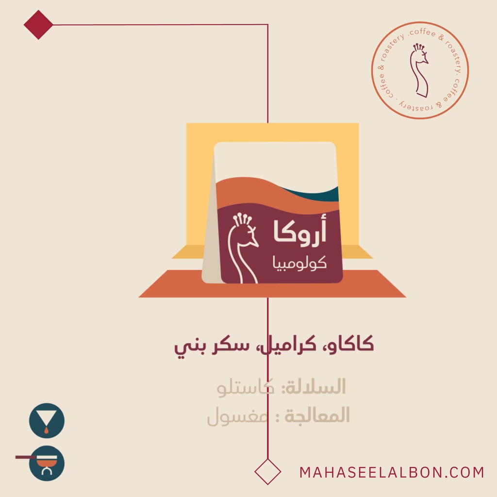كولومبيا - اروكا - محمصة الطاؤوس