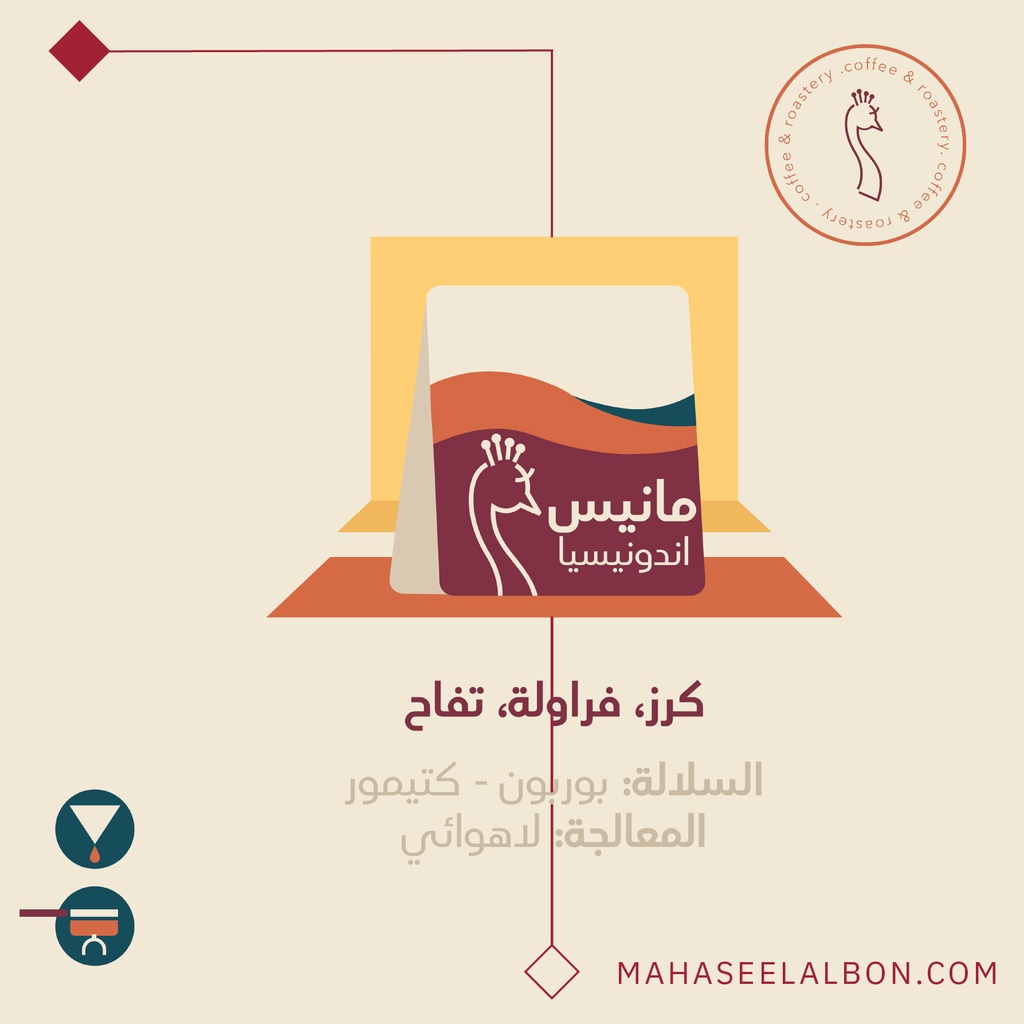 اندونيسيا - مانيس - ٢٥٠  جرام  - محمصة الطاؤوس