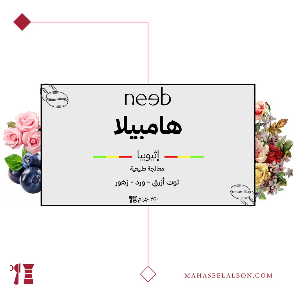 إثيويبا - هامبيلا - ٢٥٠  جرام - محمصة نييب