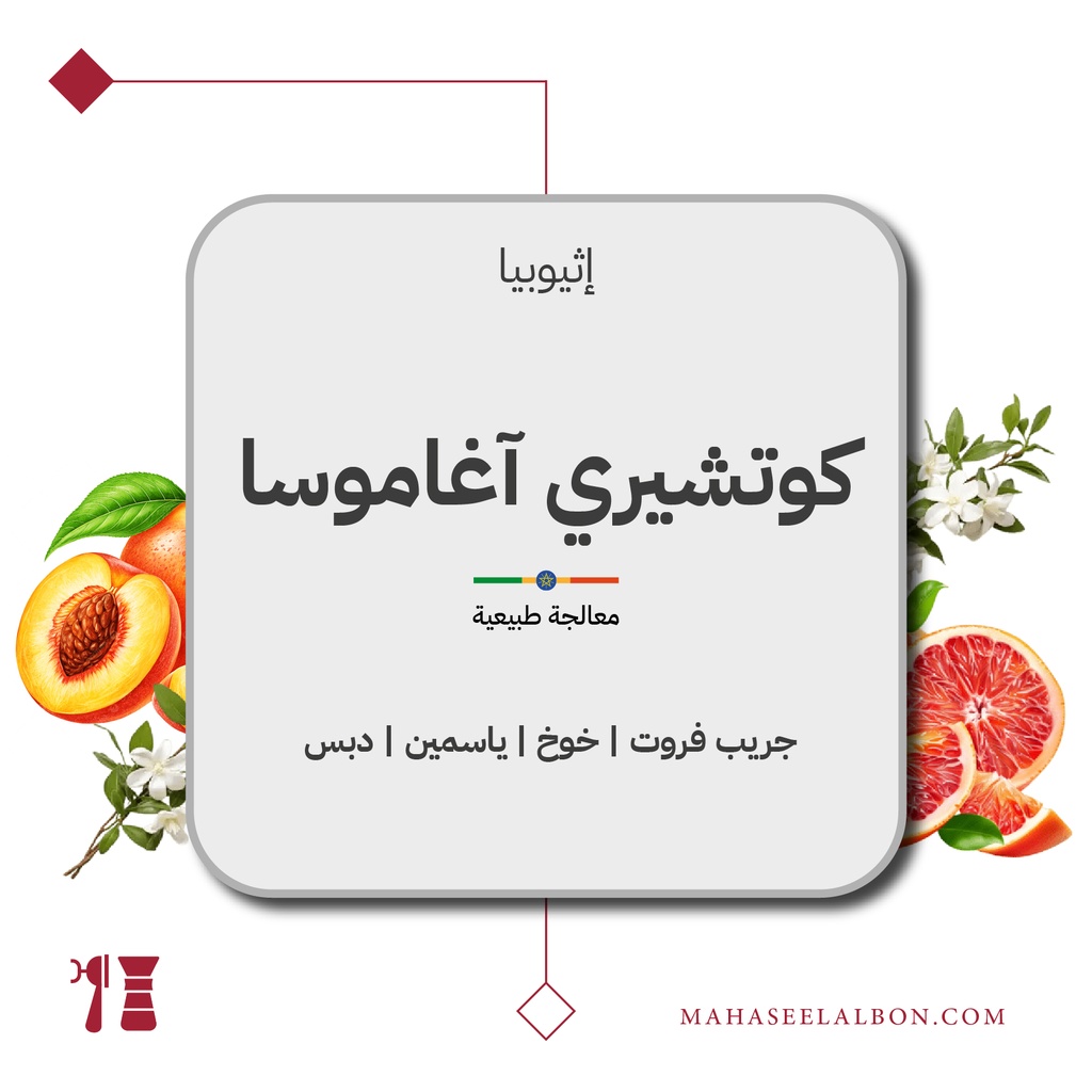 إثيوبيا - كوتشيري آغاموسا - ٢٥٠  جرام - محمصة أزورا